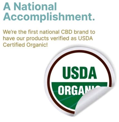 We are the first USDA certified!