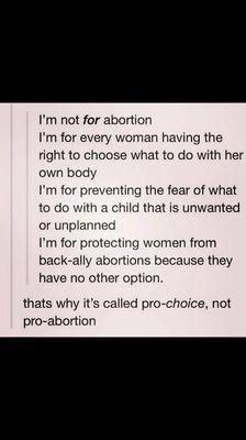 Pro-choice vs Pro-abortion