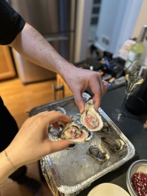 West coast oysters