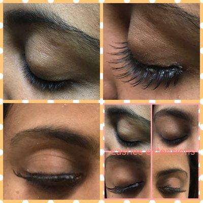 Eye lashes extensions