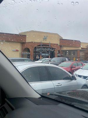 Hanes mall on a rainy day