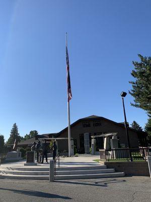 Memorial on approach.