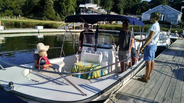 Preparing to launch the vessel.