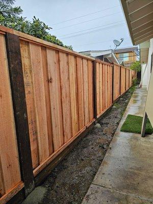 Left side fence