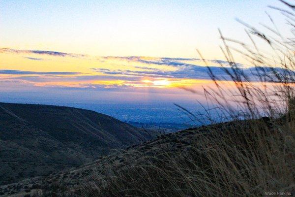 Boise city from hulls gulch interpretive trail.