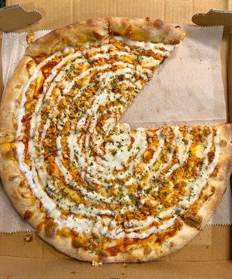 buffalo chicken pizza (takeout)