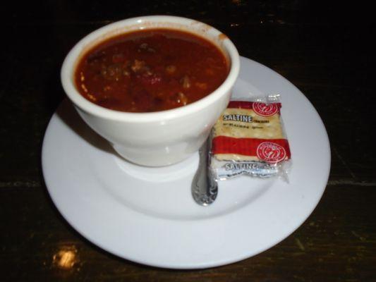 Cup of chili.