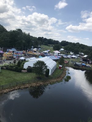 Small businesses selling their product in the white tents towards the back field. Didn't go there.