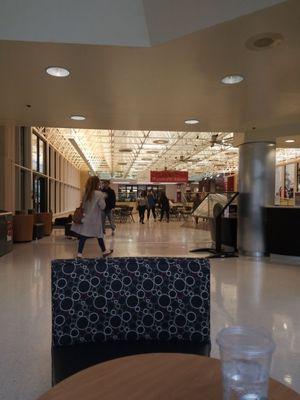 Lovely foyer with pianist playing.