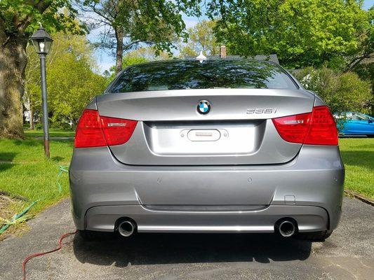 Exterior Detail with Paint Correction for 2010 BMW 335i Twin Turbo