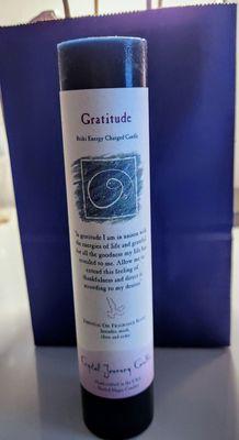 Gratitude candle