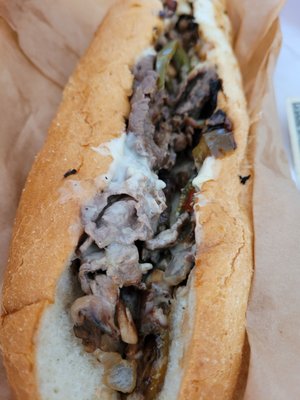 Large American Wagyu Cheesesteak.