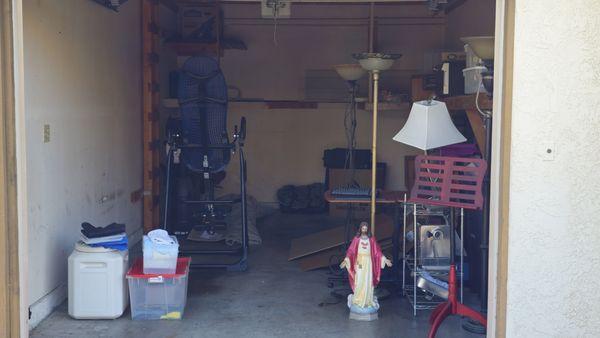 Closet space in the condo ran out, tossed the rest of my "treasures" in the garage.