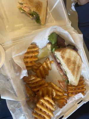 BLT & waffle fries