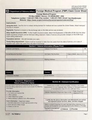 11/3/2022:  Foreign Medical Registration Form Fax Cover-This MUST BE COMPLETED SENDING FAX!