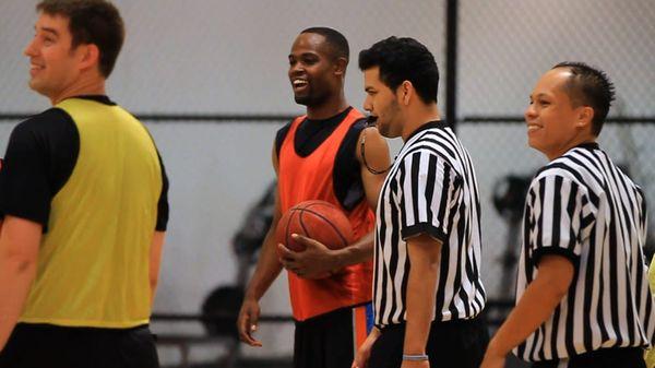 Pickup games officiated by 2 refs