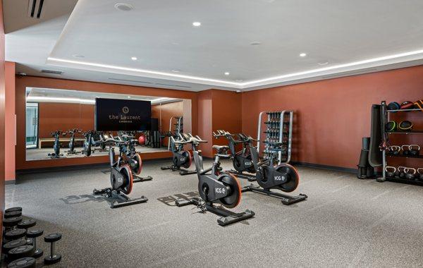 Second floor fitness studio