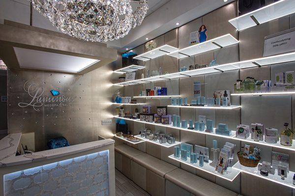 Beautiful Retail Area with high end products you can only find at Luminous!!