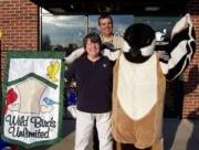 Tom, Liz, and "Dee Dee" the store mascot!