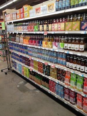 Great selection of sodas