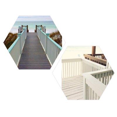 Deck rail painting