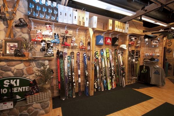 Wall of some of our skis available for Purchase!