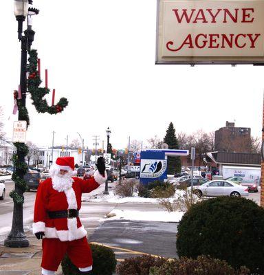 We are such good agents that Santa visits us every year!