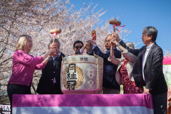 Opening Ceremony, Subaru Cherry Blossom Festival