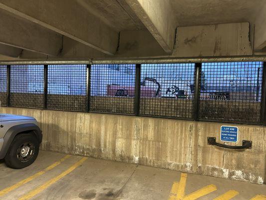 Custom parking garage panels that we fabricated and installed.