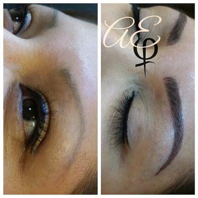 Before & After Microblading | Artist: Alana Everett