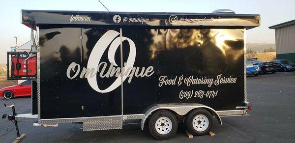 The OmUnique trailer itself, where the magic happens!