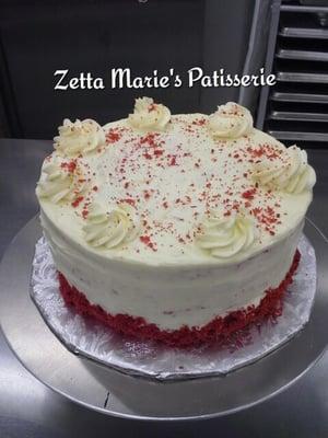 Red Velvet Torte w/ White Chocolate Cream Cheese Buttercream