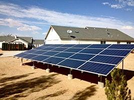 Got land? We can also install ground mounted solar.