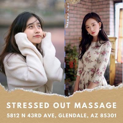 Stressed Out Massage
 5812 N 43rd Ave, Glendale, AZ 85301
 Call us at 623-915-1337