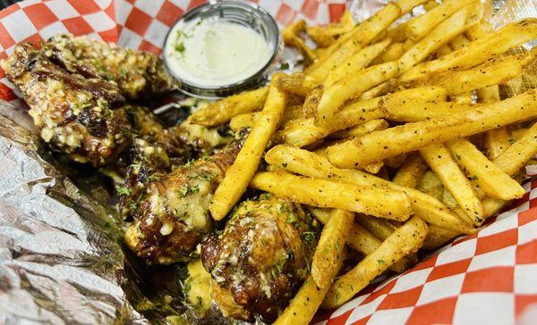 Savory Garlic Parmesan Wings