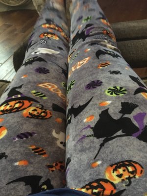 Fun Halloween leggings soft velour