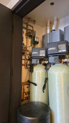 Water softener installment