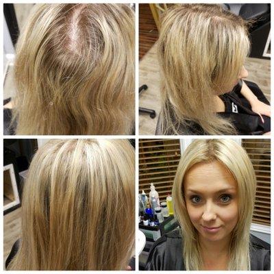 Before and after cut and color by Albina