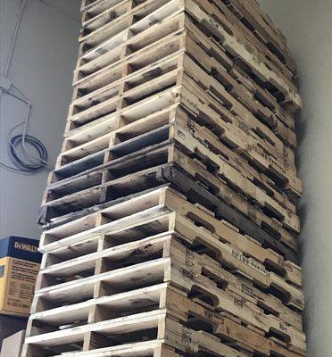 48*36inch pallets call or text (415)822-5191 for a quote. Happy Stacking :)