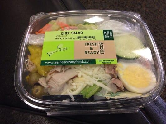 Chef Salad - pretty fresh and a nice alternative to a boring airport sandwich