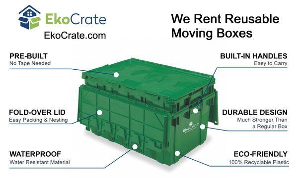 Moving boxes - rent plastic moving boxes and get them delivered to your home - pack happy!