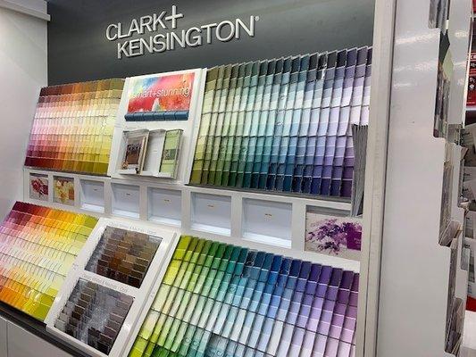 Clark + Kensington paint display