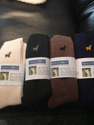 Alpaca Excel Socks. Great for all activities 80% Alpaca. Blister Free, Odor Free, Itch Free, Warmer and Stronger than Wool.