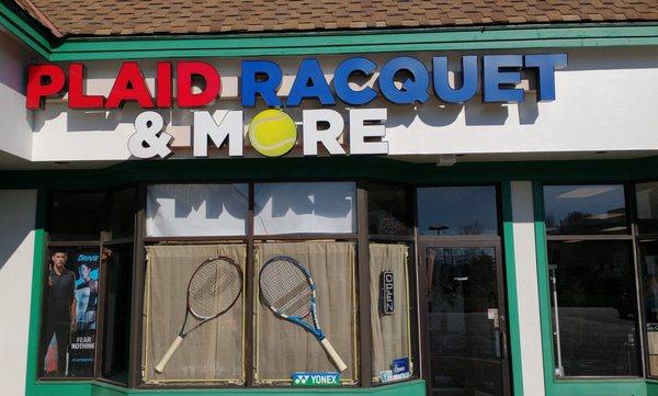 Plaid Racquet & More Southside, featuring quick turnaround tennis stringing, apparel, footwear & equipment. Stop in, let's talk some tennis!