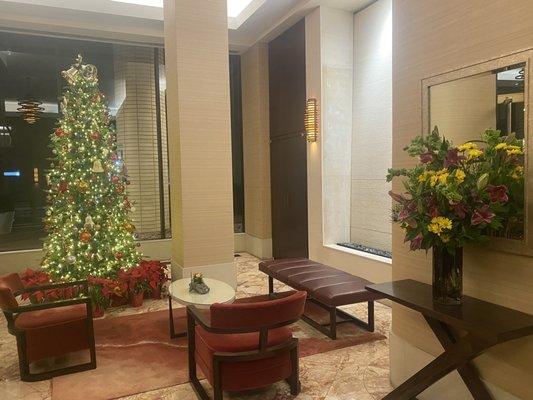 Weekly Fresh Flowers or until they need replenishing; and the last days of Christmas in the lobby