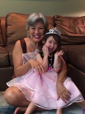 Jenny Chin and her granddaughter