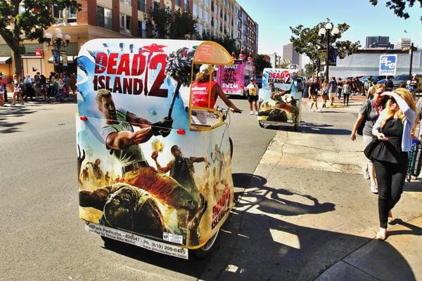 San Diego Comic Con Pedicab Advertising