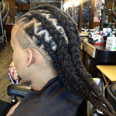 Locs: Interlocked, Faded, Braided & Tapered