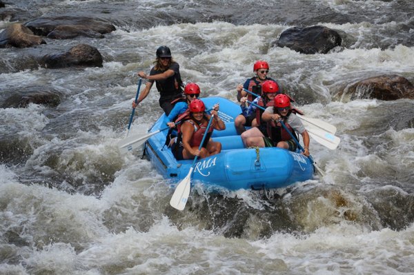 Evan led us through some great obstacles and rapids. He checked in with our comfort levels and we had a blast!