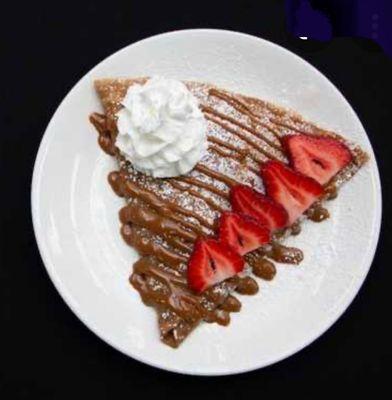 Strawberry crepe